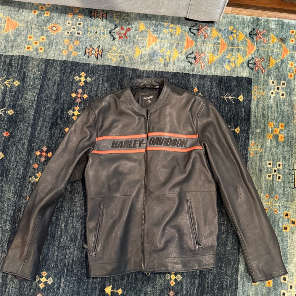 Harley-Davidson Black and Orange Performance Jacket